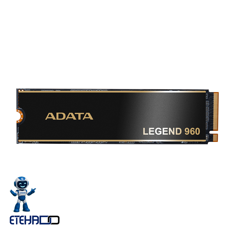 اس اس دی اینترنال ADATA LEGEND 960 M.2 2280 با هیت‌سینک مشکی و جزئیات طلایی