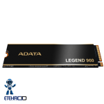اس اس دی اینترنال ADATA LEGEND 960 M.2 2280 با هیت‌سینک مشکی و جزئیات طلایی