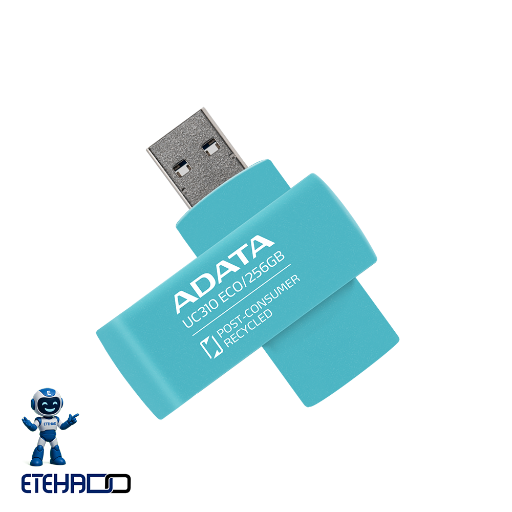 ADATA_UC310_eco_etehad.co_06 فلش مموری ADATA UC310 eco با طراحی سبز و بدنه ساختهشده از پلاستیک بازیافتی