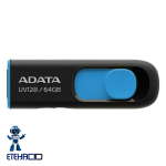 فلش مموری ای دیتا ADATA UV128 با طراحی جمع‌وجور و کانکتور USB کشویی
